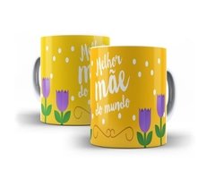 Caneca De Cerâmica Melhor Mãe Do Mundo Presente Dia Das Mães