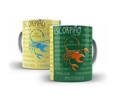 Caneca Signos Escorpião Lado Bom E Ruim Produto Exclusivo