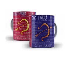 Caneca Signos Sagitário Lado Bom E Ruim Produto Exclusivo