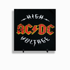 Quadro Azulejo Personalizado de Cerâmica 10x10 cm e Suporte AC DC Banda de Rock MOD 01