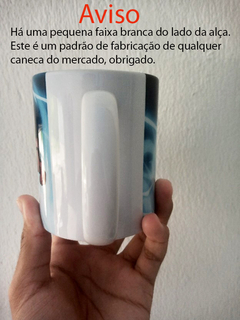 Caneca Branca de Cerâmica Nirvana Banda de Rock MOD 10 - loja online