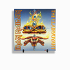 Quadro Azulejo Personalizado de Cerâmica 10x10 cm e Suporte Iron Maiden Banda de Rock MOD 20