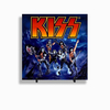 Quadro Azulejo Personalizado de Cerâmica 10x10 cm e Suporte KISS Banda de Rock MOD 04