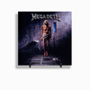 Quadro Azulejo Personalizado de Cerâmica 10x10 cm e Suporte Megadeth Banda de Rock MOD 01