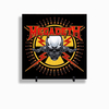 Quadro Azulejo Personalizado de Cerâmica 10x10 cm e Suporte Megadeth Banda de Rock MOD 04