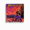 Quadro Azulejo Personalizado de Cerâmica 10x10 cm e Suporte Megadeth Banda de Rock MOD 09