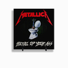 Quadro Azulejo Personalizado de Cerâmica 10x10 cm e Suporte Metallica Banda de Rock MOD 01