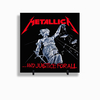 Quadro Azulejo Personalizado de Cerâmica 10x10 cm e Suporte Metallica Banda de Rock MOD 03