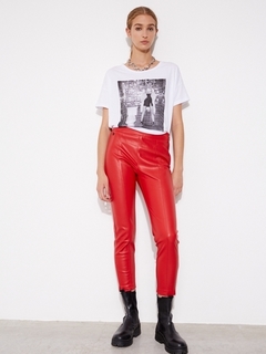 PANTALON LEATHER KILL RED