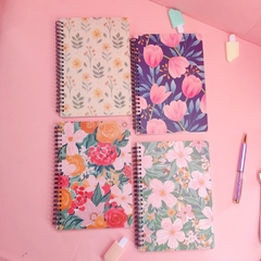 Cuaderno anillado A5 flores