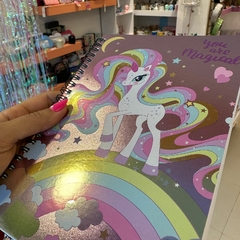 Cuaderno holografico unicornio - comprar online