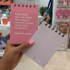 Libreta anillada chica creer - comprar online