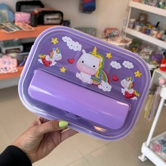 Lunchera violeta unicornio - comprar online