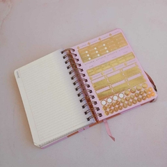 Agenda FW 2 dias por página pink y dorado - Flop! tiendita de diseño