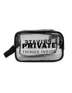 Neceser transparente private things - comprar online