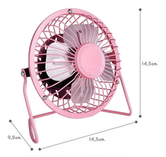 mini ventilador usb rosa - comprar online