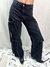 Callum - Cargo negro Wide leg