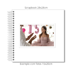 Álbum Scrapbook Branco 28x28cm Capa Lisa - Scrap Gráfica