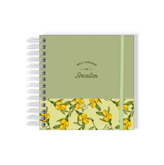 Caderno de Receitas - Capa Limão
