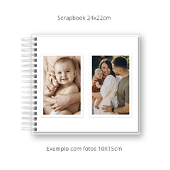 ÁLBUM SCRAPBOOK AZUL BEBÊ 24X22CM CAPA LISA na internet