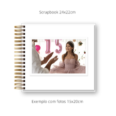 ÁLBUM SCRAPBOOK AZUL BEBÊ 24X22CM PERSONALIZADO na internet