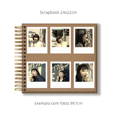 ÁLBUM SCRAPBOOK AZUL MARINHO 24X22CM PERSONALIZADO - loja online