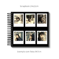 ÁLBUM SCRAPBOOK AZUL MARINHO 24X22CM CAPA LISA - loja online