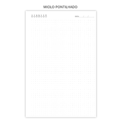 Caderno Executivo Alta Gramatura Pautado / Milimetrado / Pontilhado 27x18cm Folhas 120g Marfim