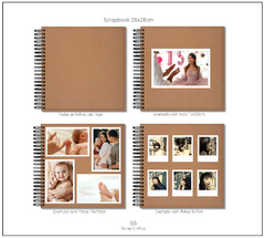 Álbum Scrapbook Kraft 28x28cm Nomes - comprar online