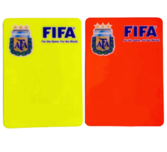 Tarjetas de juego de árbitro de fútbol Pro