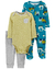 Carter´s Set 3 Piezas Osito Pijama. Body mangas largas y Pantalón "Tractores" (1M755210)