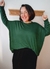 SWEATER BASICO OVERSIZE VERDE INGLES - tienda online