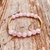 Bracelete Anahata pedra quartzo rosa na internet