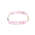 Bracelete Anahata pedra quartzo rosa