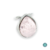 Anel pedra quartzo rosa gota - comprar online