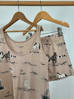 Pijama Short y Musculosa Caballo criollo- Talle Unico 12 -14 - comprar online