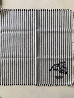 Set de 4 servilletas Yaguareté rayado gris - tienda online