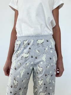 Maxi Pants Llama gris - comprar online