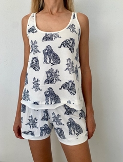 Conjunto Short y Musculosa Yaguareté Marfil