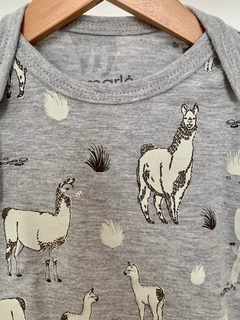 Body Llama gris manga corta - comprar online