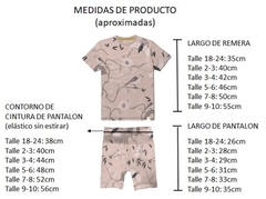 Pijama Hornero marfil - CORTO - tienda online