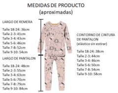 Pijama Hornero marfil LARGO - marlo
