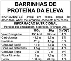 Barrinhas de proteína Eleva - Eleva Comida Saudável