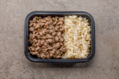 Carne de patinho com gorgonzola e arroz integral - comprar online