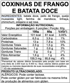 Coxinhas de frango e batata doce na internet