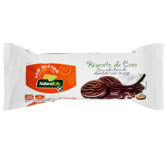Biscoito de Coco com Cobertura de Chocolate Sem Glúten 140g Natural Life