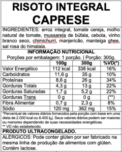 Risoto integral caprese - Eleva Comida Saudável