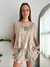 Blusa fiorella (vison) - Paula