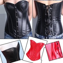 Corselet Couro Sintético Cod 032 na internet