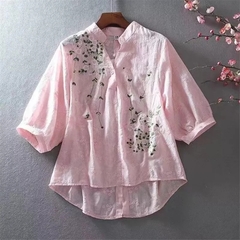 Blusa Flores Bordada Cod 0026 na internet